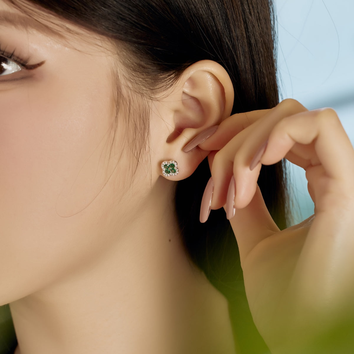 [Limara]Four-Leaf Clover Flower Shaped Earrings