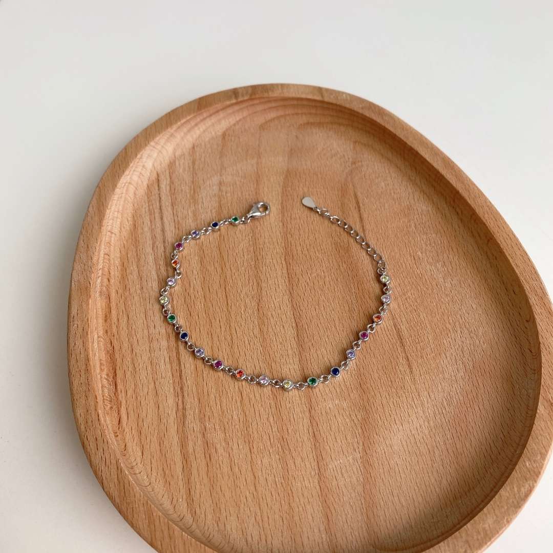 [Limara]Colorful Bead Array Bracelet