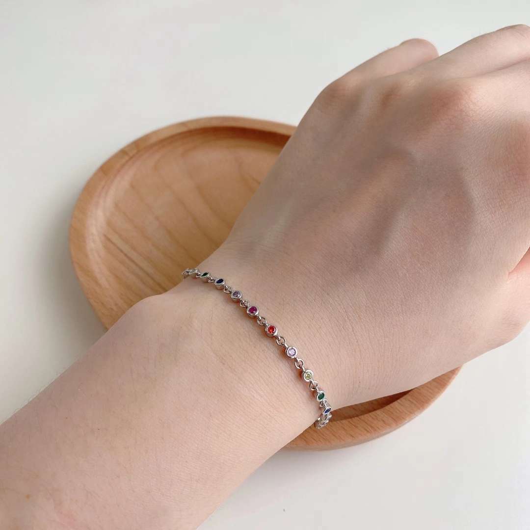 [Limara]Colorful Bead Array Bracelet