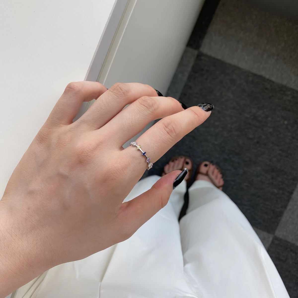 [Limara]Unique Trapezoid Cut Daily Ring