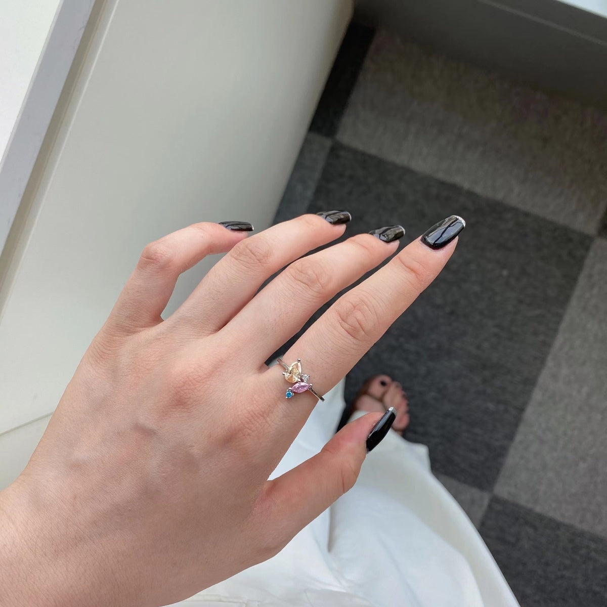 [Limara]Radiant Colorful Multi Cut Daily Ring