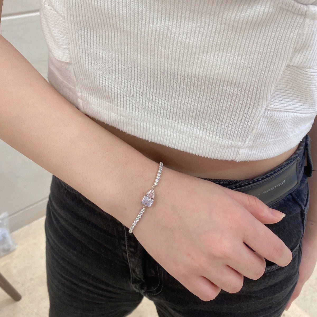 [Limara]Dazzling Unique Multi Shape Lover Bracelet