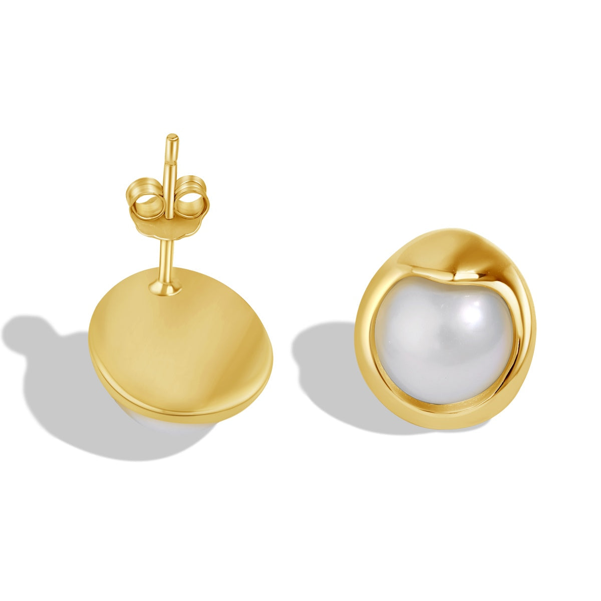 [Limara]Dainty Bread Pearl Earrings