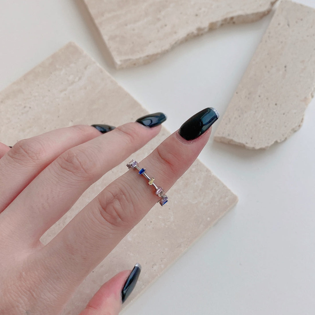 [Limara]Unique Trapezoid Cut Daily Ring