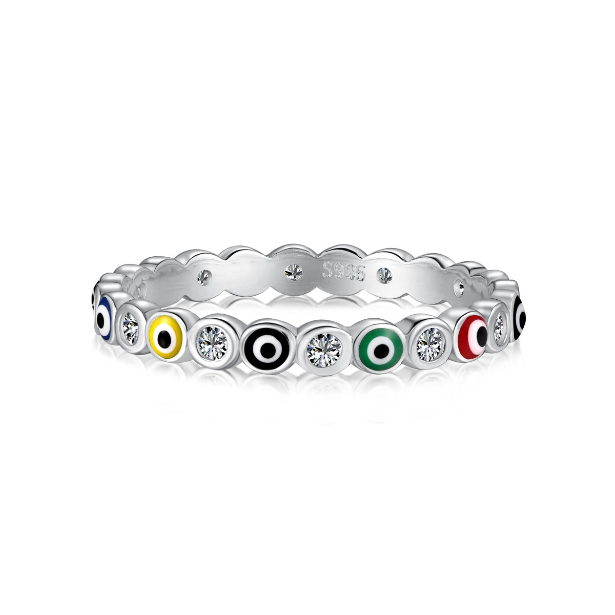 [Limara]Sparkling Vibrant Round Shape Daily Ring