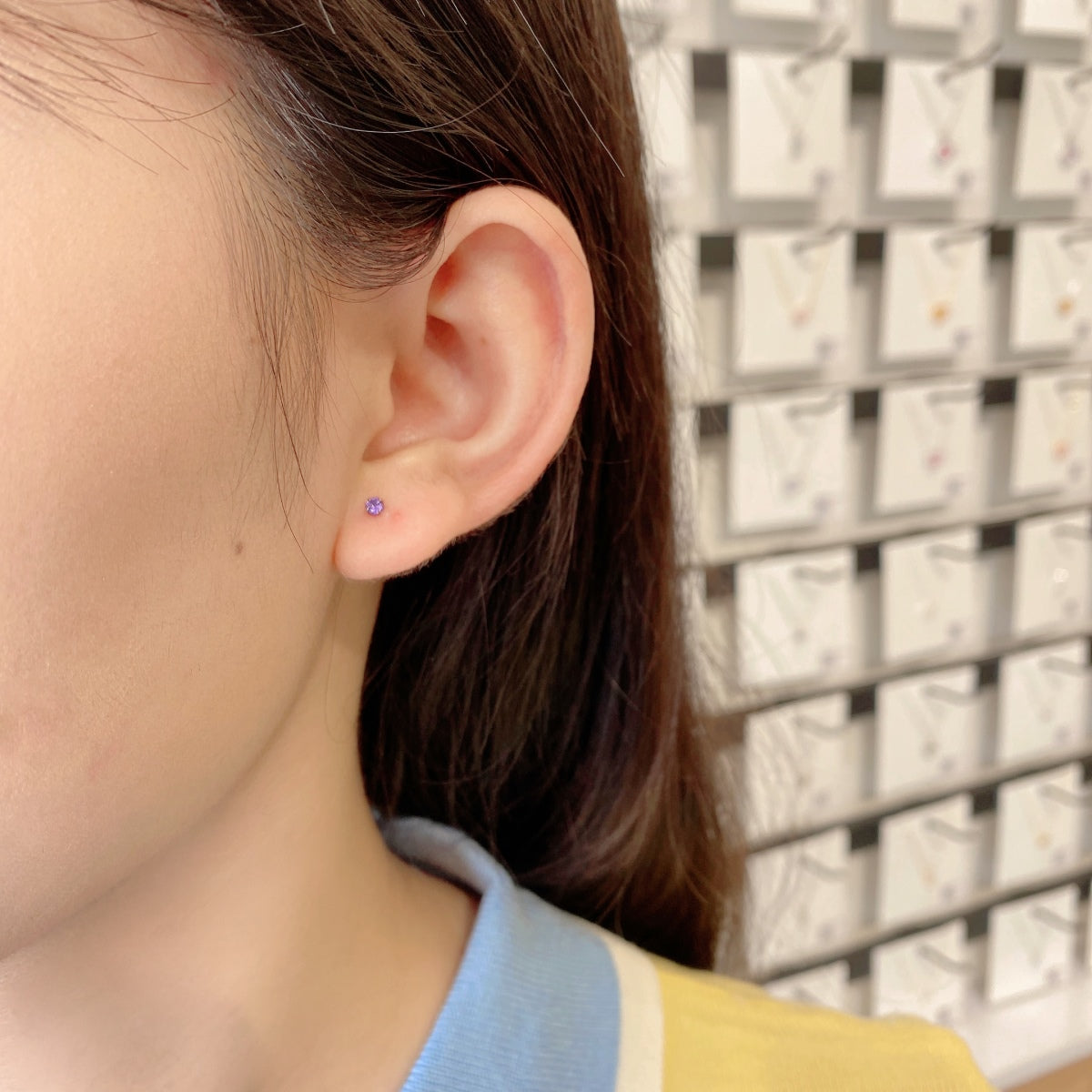 [Limara]Delicate Solitaire Earrings