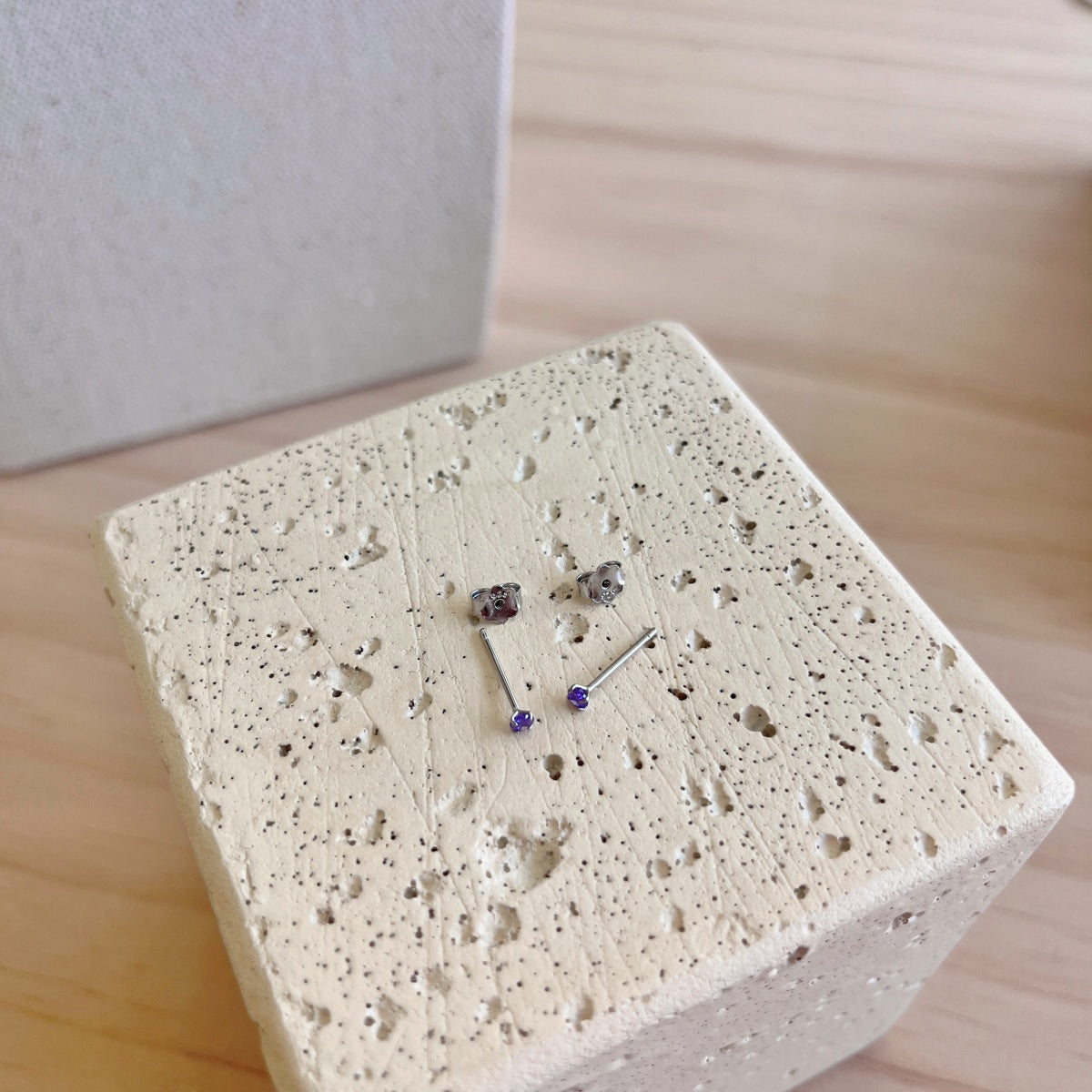 [Limara]Delicate Solitaire Earrings