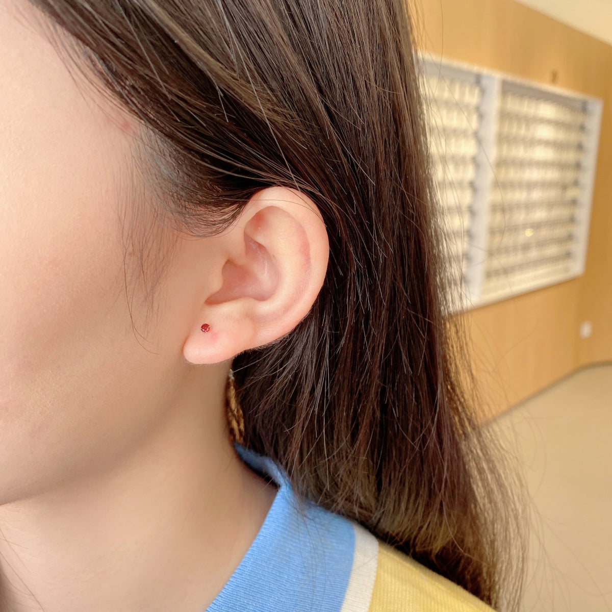 [Limara]Delicate Solitaire Earrings