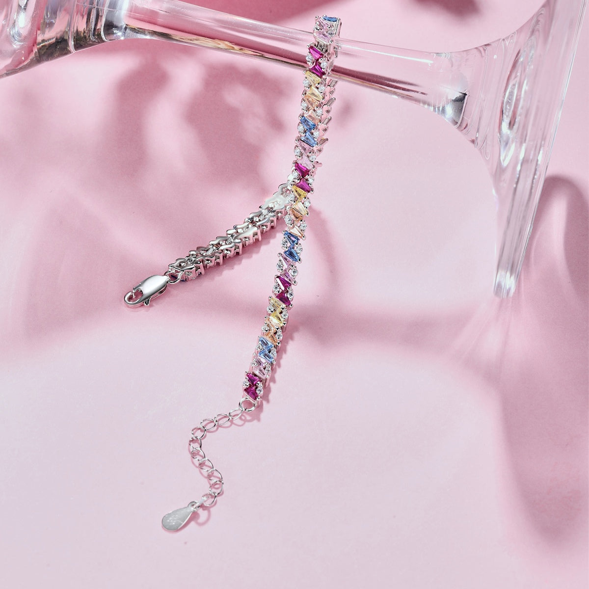 [Limara]Ornate Sparkling Multi Cut Party Bracelet