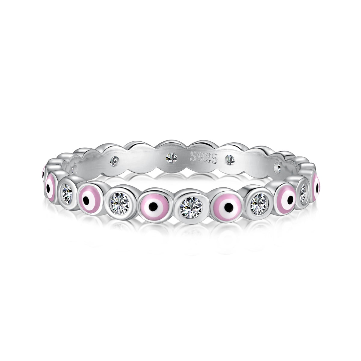 [Limara]Sparkling Vibrant Round Shape Daily Ring