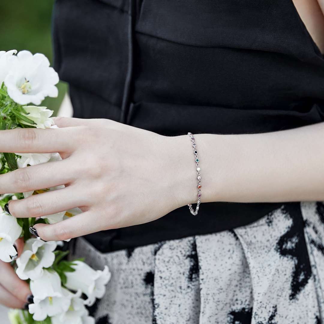 [Limara]Colorful Bead Array Bracelet