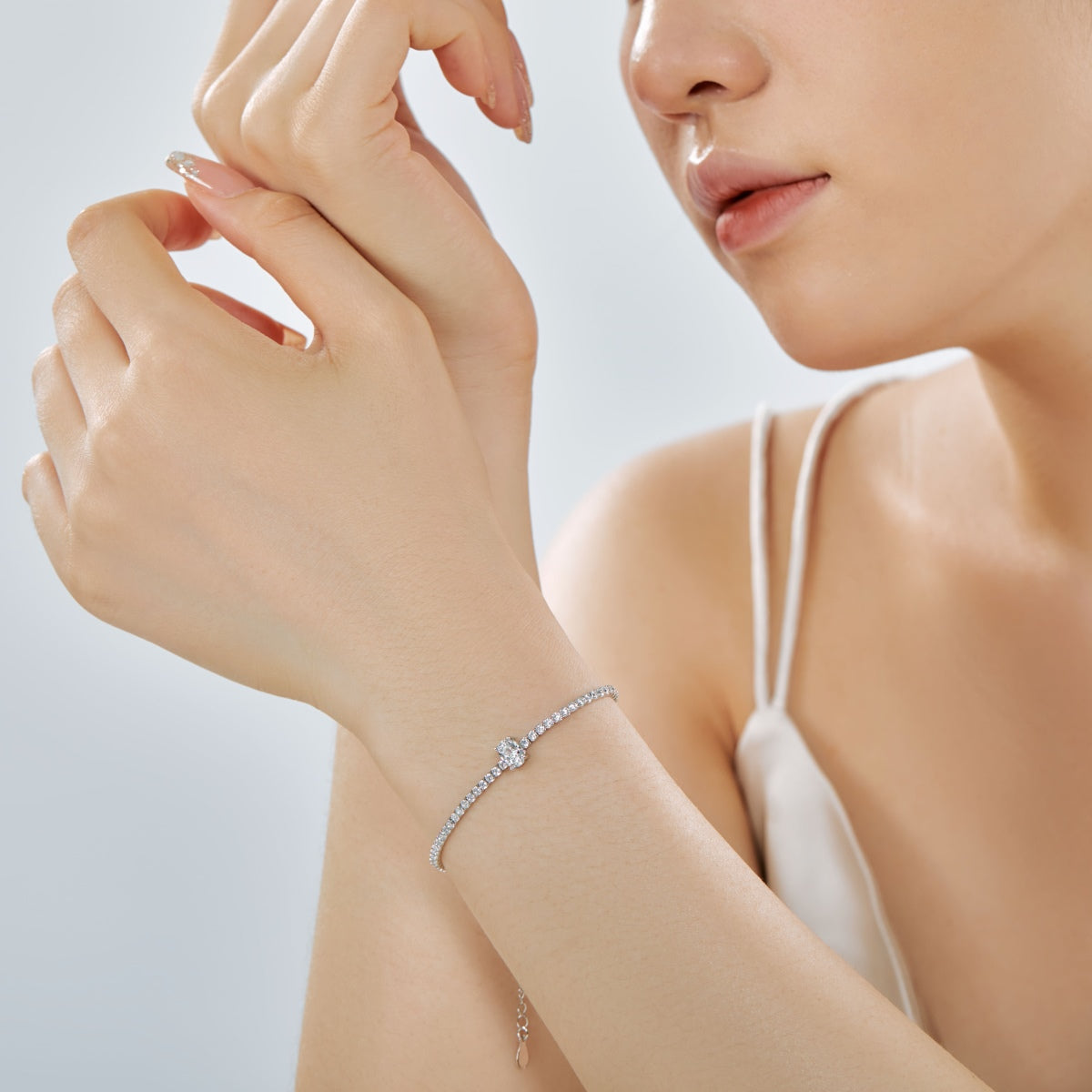 [Limara]0.75 Carat Exquisite Oval Cut Daily Bracelet