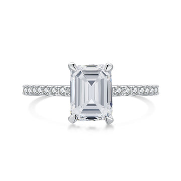[Limara]2.0 Carat Scintillating Ornate Radiant Cut Party Ring