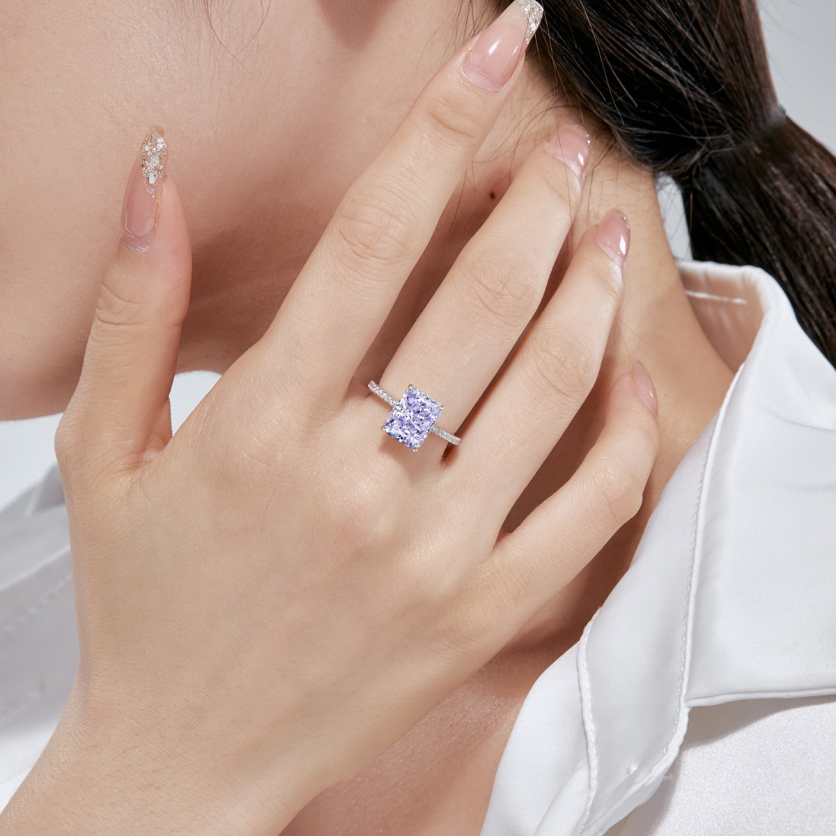 [Limara]4.0 Carat Luxurious Engagement Ring