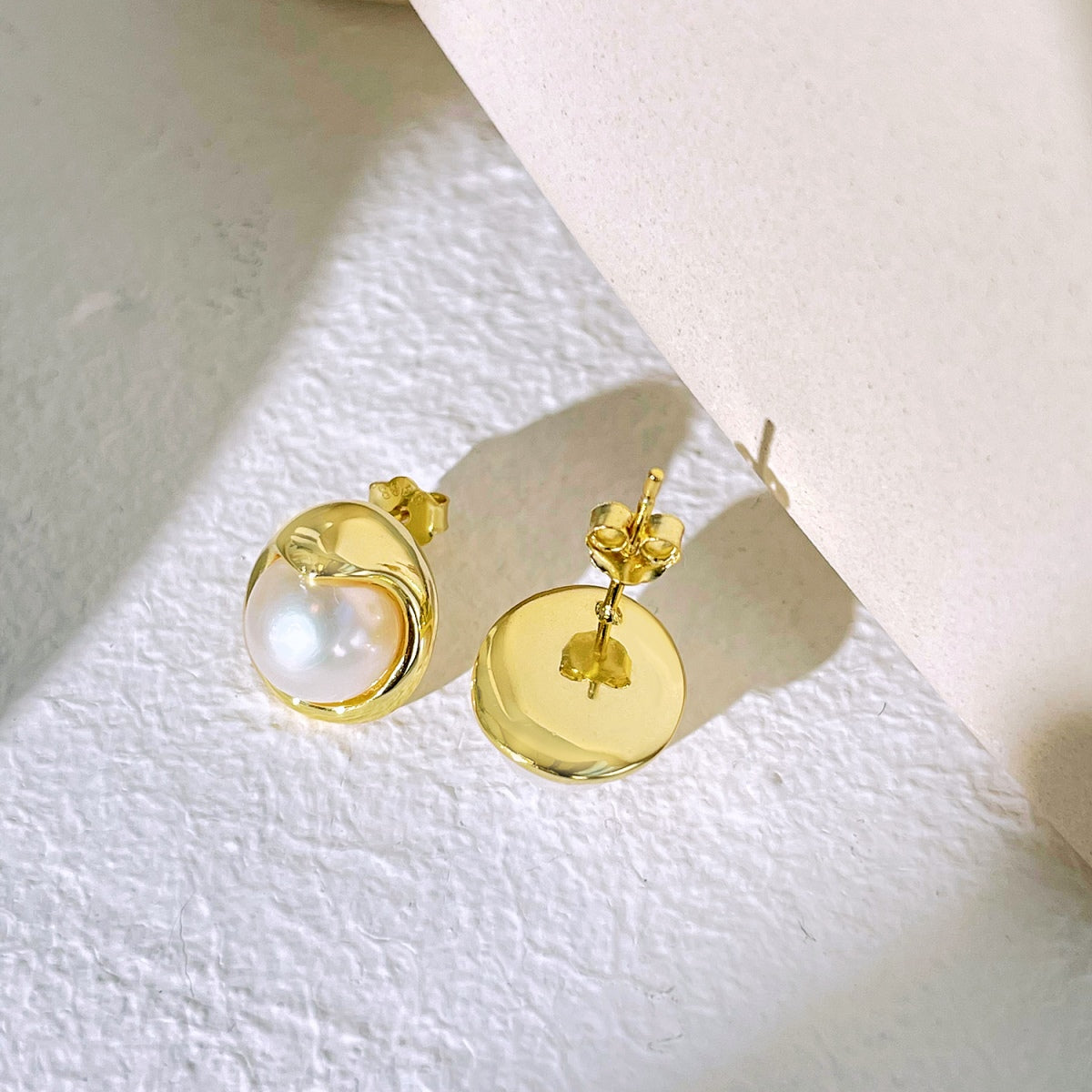 [Limara]Dainty Bread Pearl Earrings