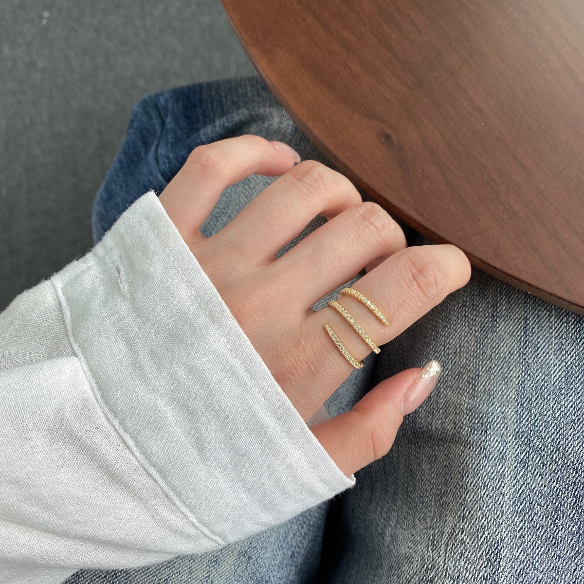 [Limara]Unique Vibrant Entangle Daily Ring