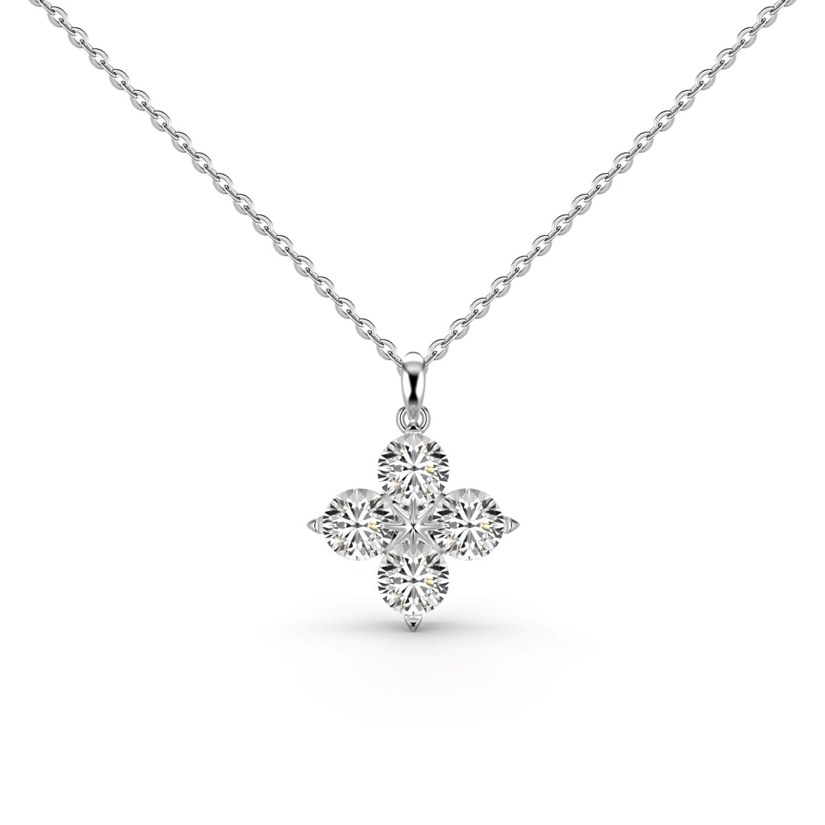 [Limara]Four-Leaf Clover And Eight-Pointed Star Necklace