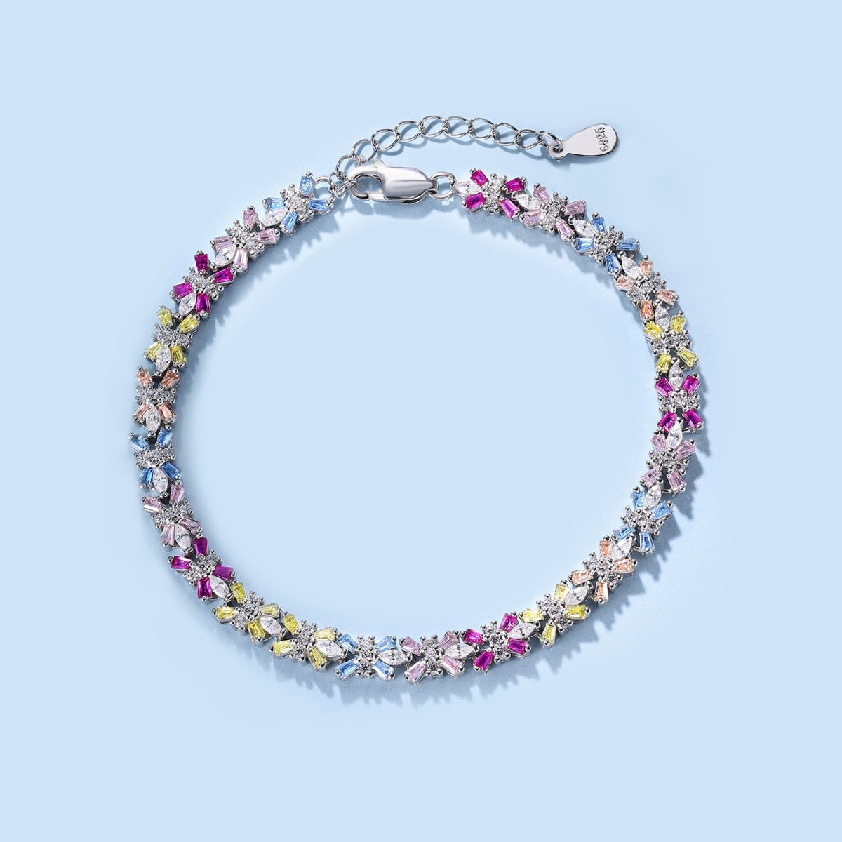[Limara]Radiant Colorful Emerald Cut Party Bracelet