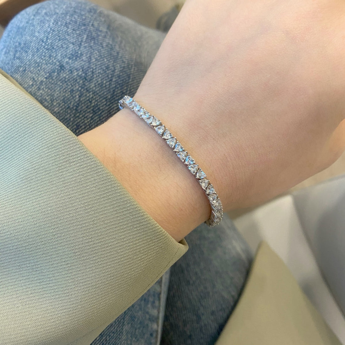 [Limara]Dazzling Romantic Heart Shape Lover Bracelet