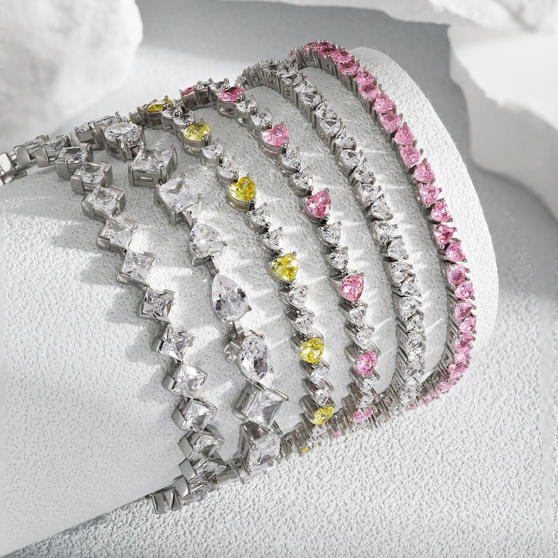 [Limara]Unique Exquisite Multi Cut Daily Bracelet
