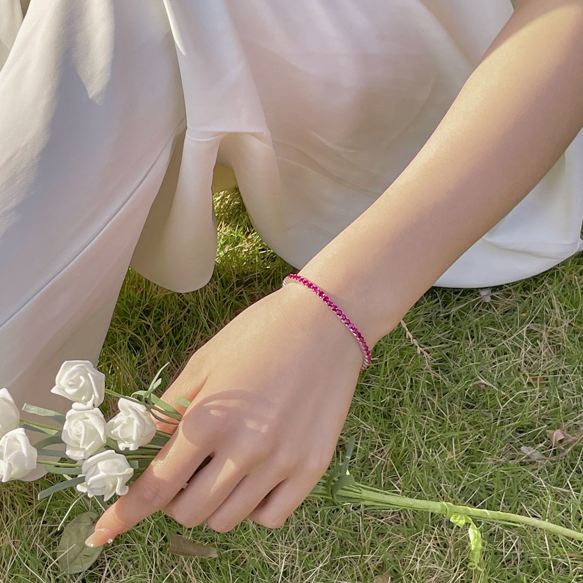 [Limara]Radiant Colorful Round Cut Party Bracelet
