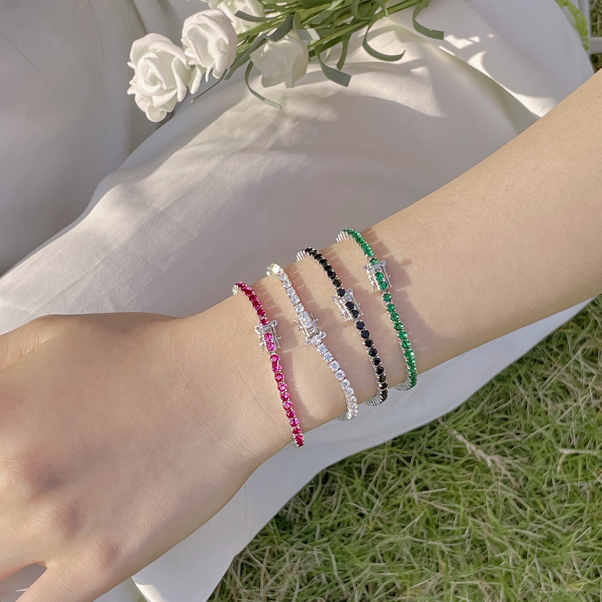 [Limara]Radiant Colorful Round Cut Party Bracelet