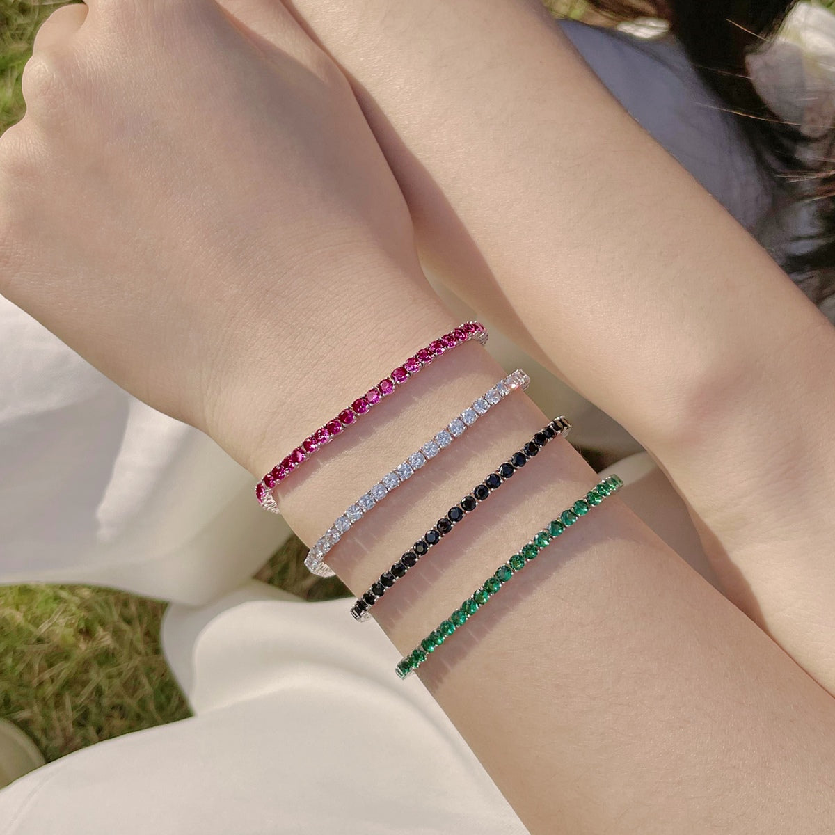 [Limara]Radiant Colorful Round Cut Party Bracelet
