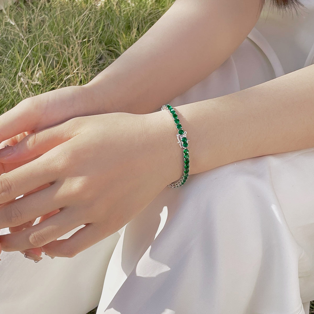 [Limara]Radiant Colorful Round Cut Party Bracelet