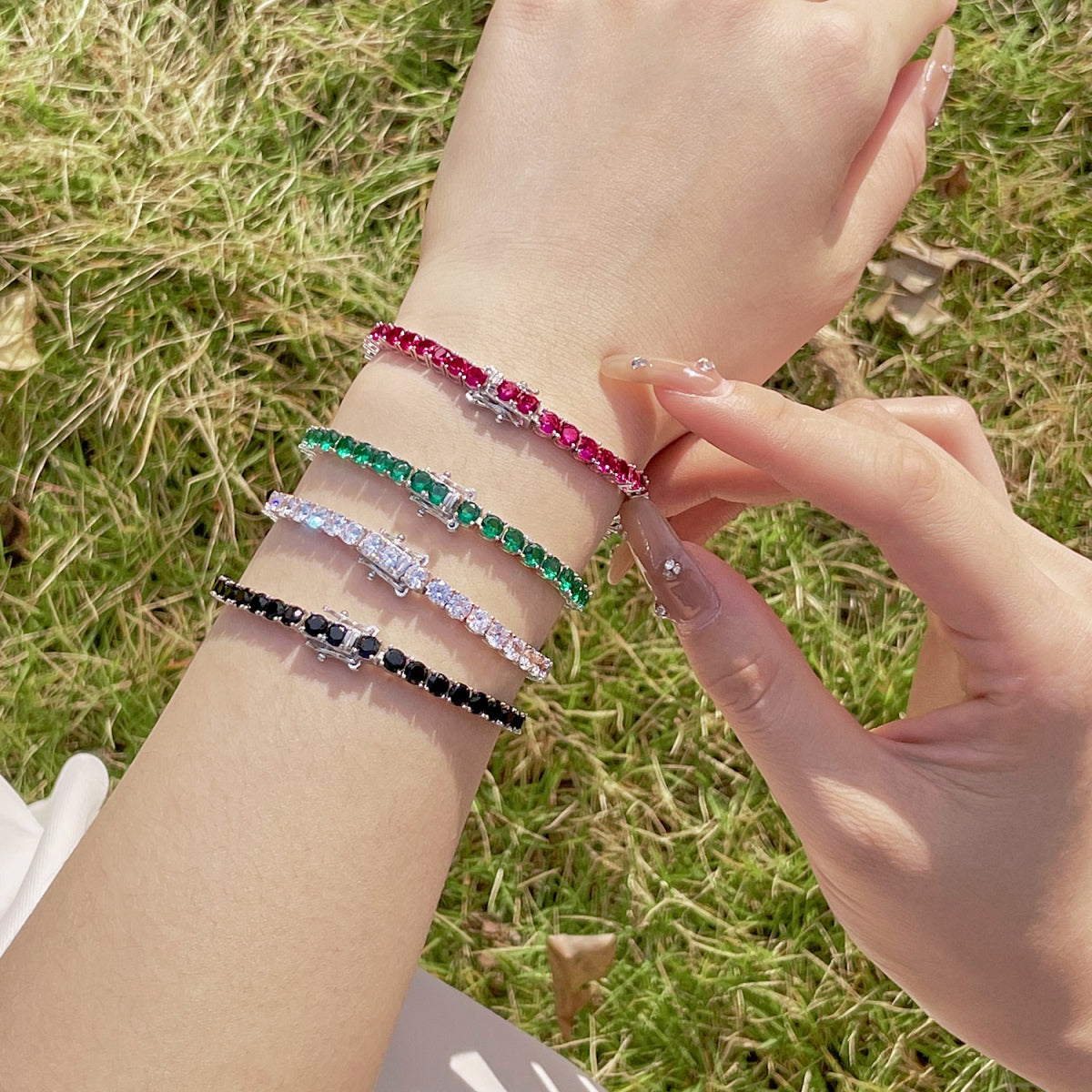 [Limara]Radiant Colorful Round Cut Party Bracelet