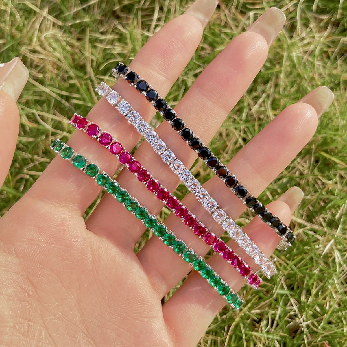 [Limara]Radiant Colorful Round Cut Party Bracelet