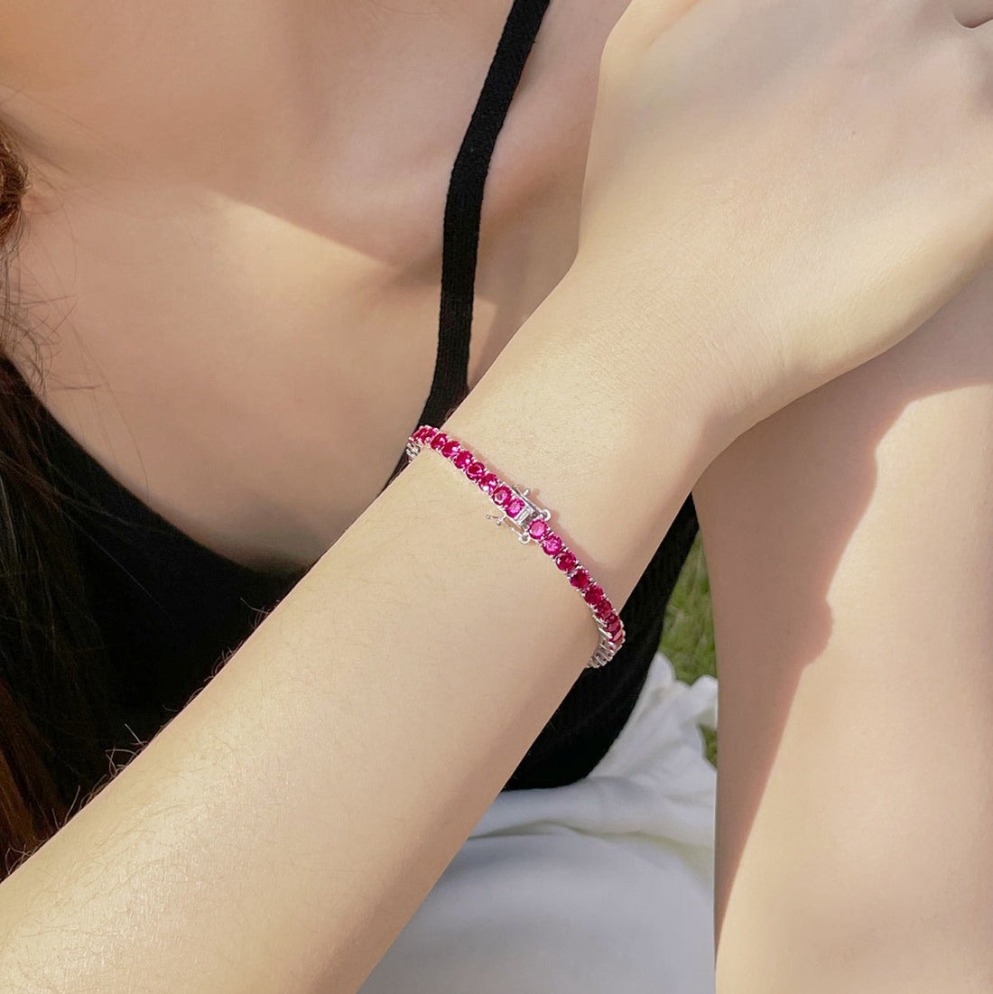 [Limara]Radiant Colorful Round Cut Party Bracelet