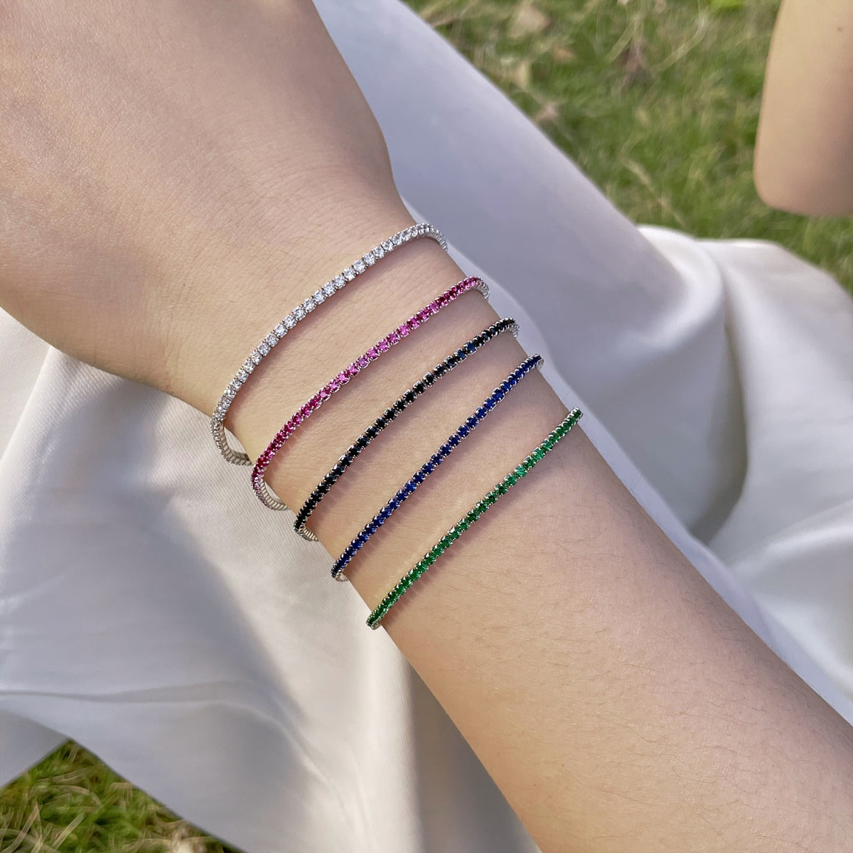 [Limara]Radiant Colorful Round Cut Party Bracelet