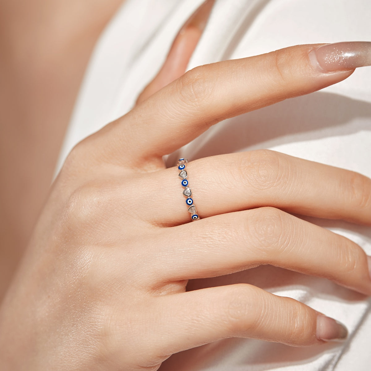 [Limara]Radiant Colorful Round Shape Daily Ring
