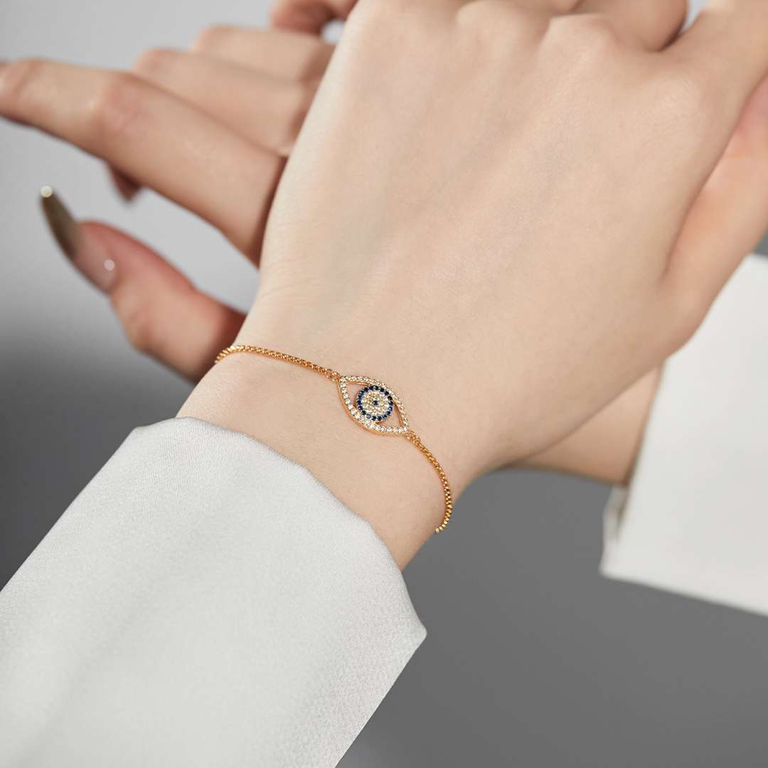 [Limara]Dazzling Eye Shape Necklace