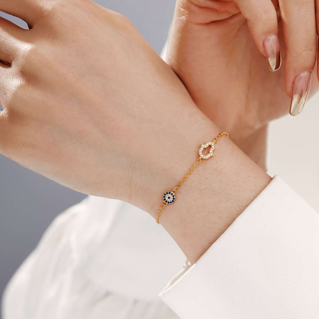 [Limara]Gost Shape & Round Shape Necklace