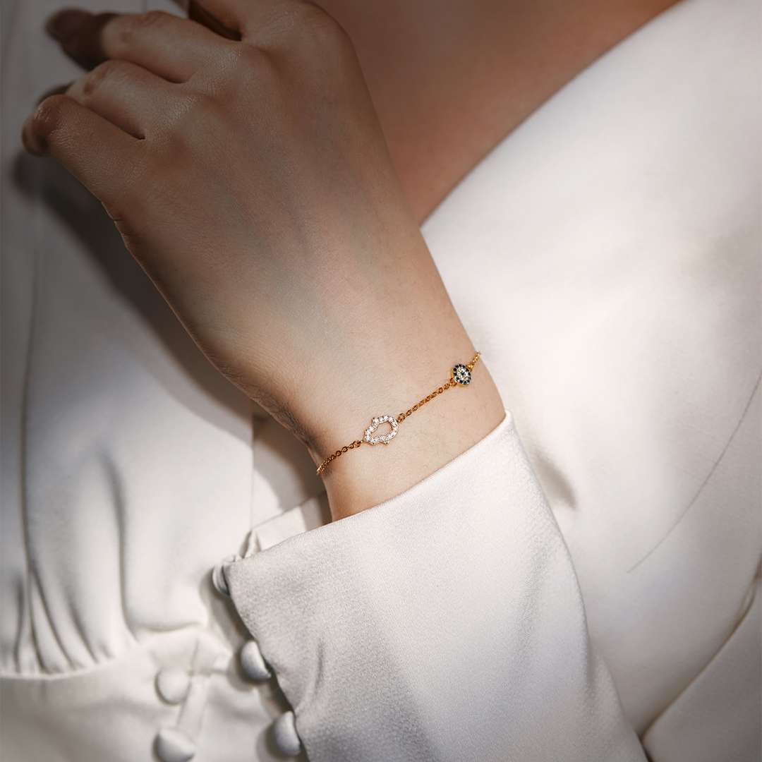 [Limara]Gost Shape & Round Shape Necklace