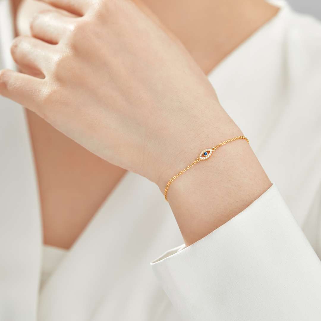 [Limara]Evil Eye Shape Necklace