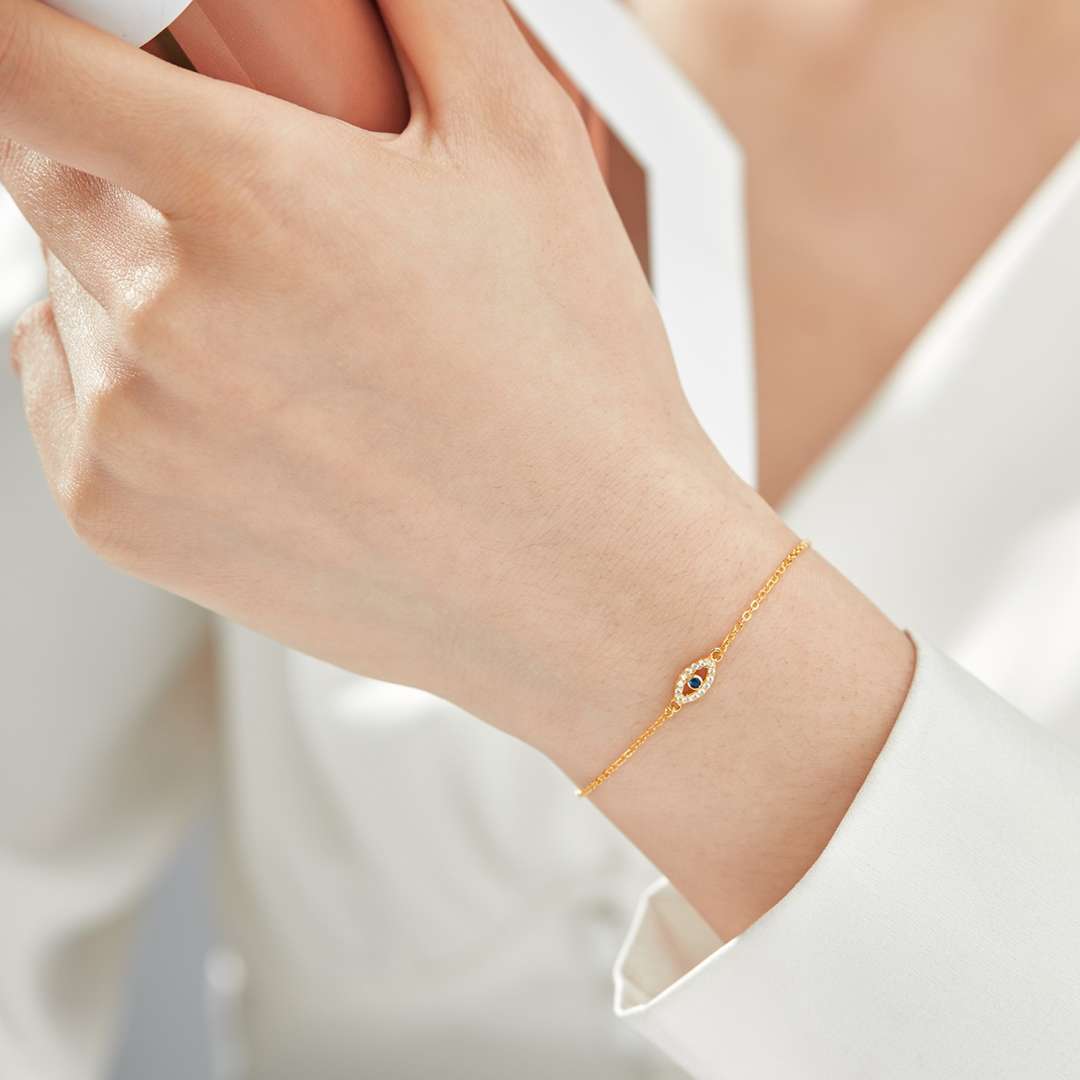 [Limara]Evil Eye Shape Necklace