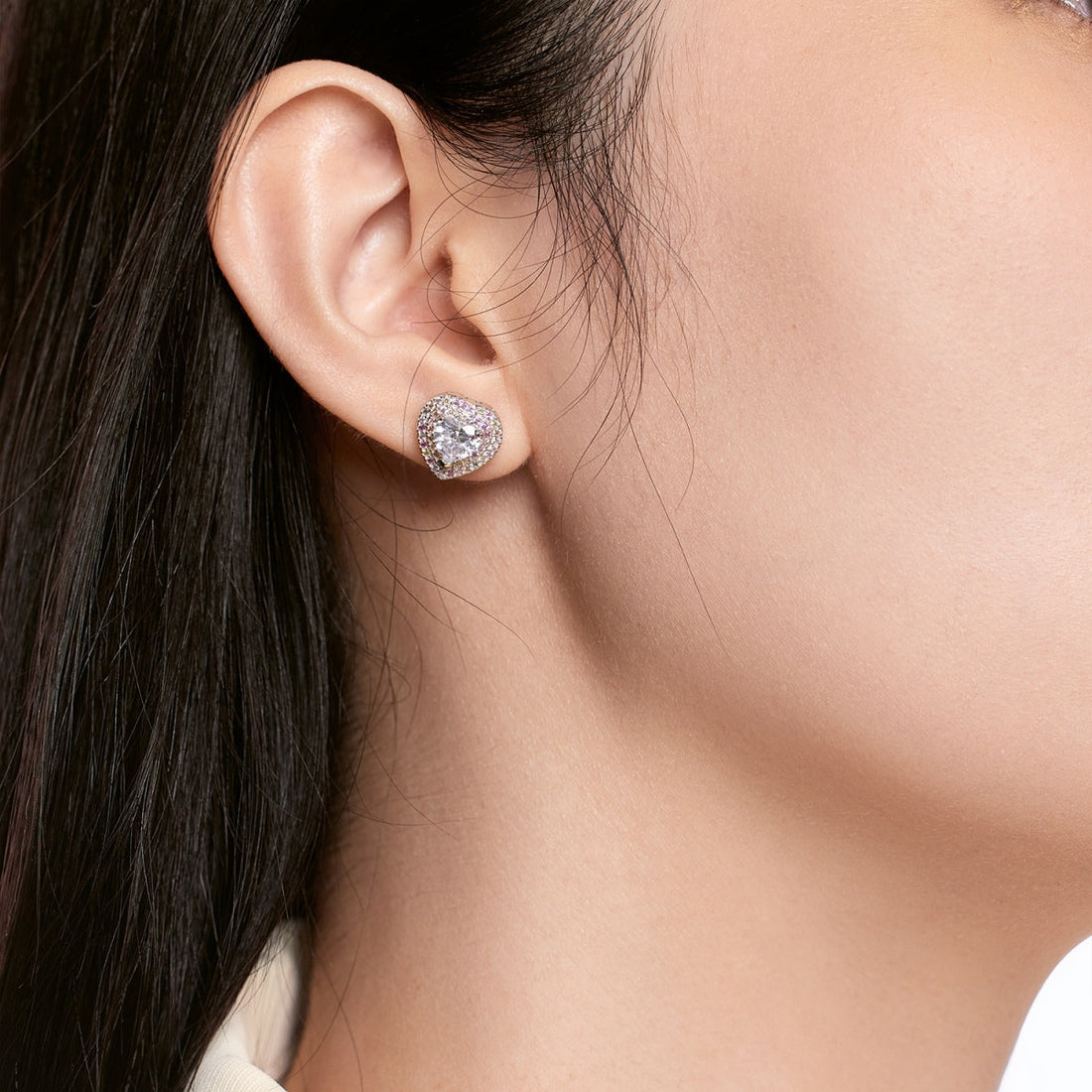[Limara]Dazzling Heart Shape Lover Earrings
