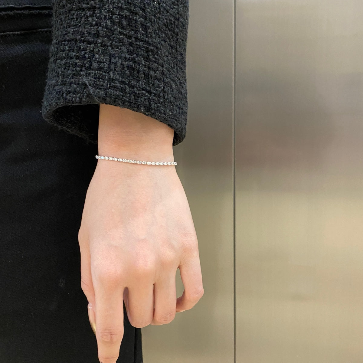 [Limara]Elegant Emerald Cut Daily Bracelet