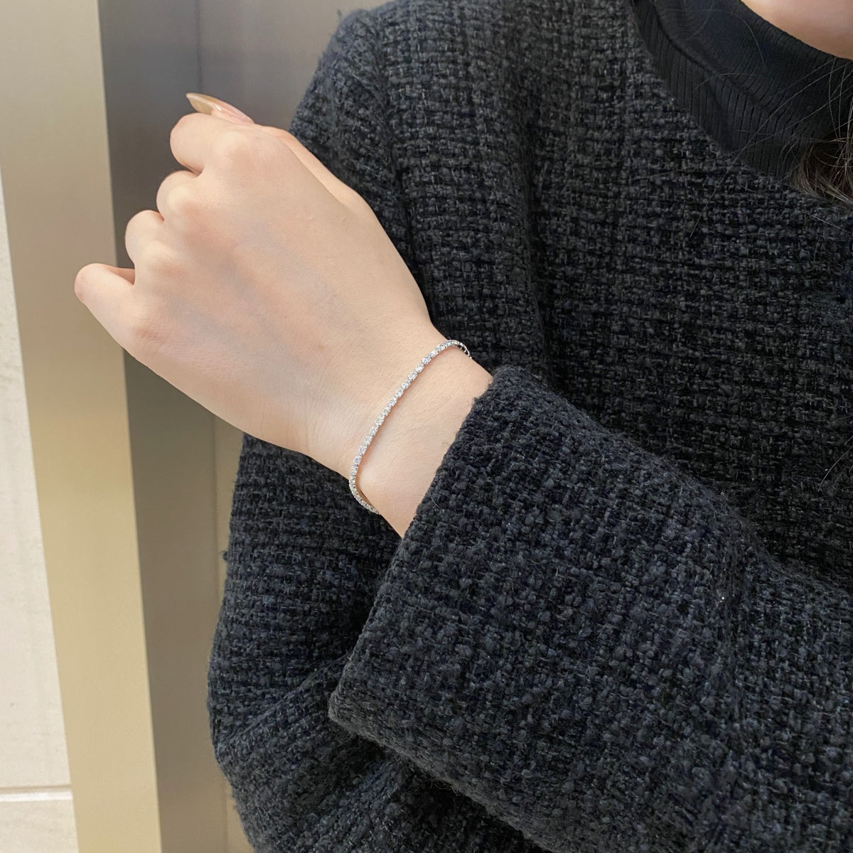 [Limara]Elegant Emerald Cut Daily Bracelet