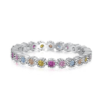 [Limara]Exquisite Colorful Round Cut Party Ring