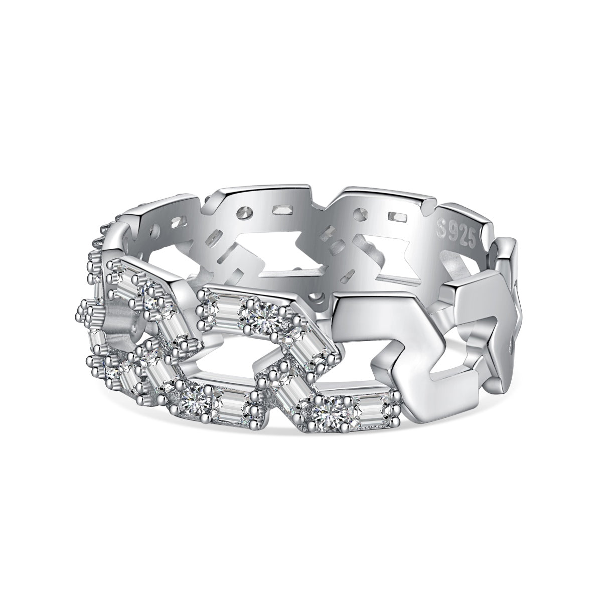 [Limara]Sparkling Vibrant Emerald Cut Daily Ring
