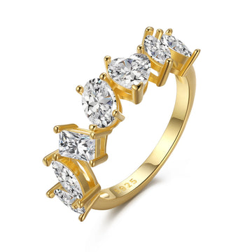 [Limara]Delicate Multi Cut Ring