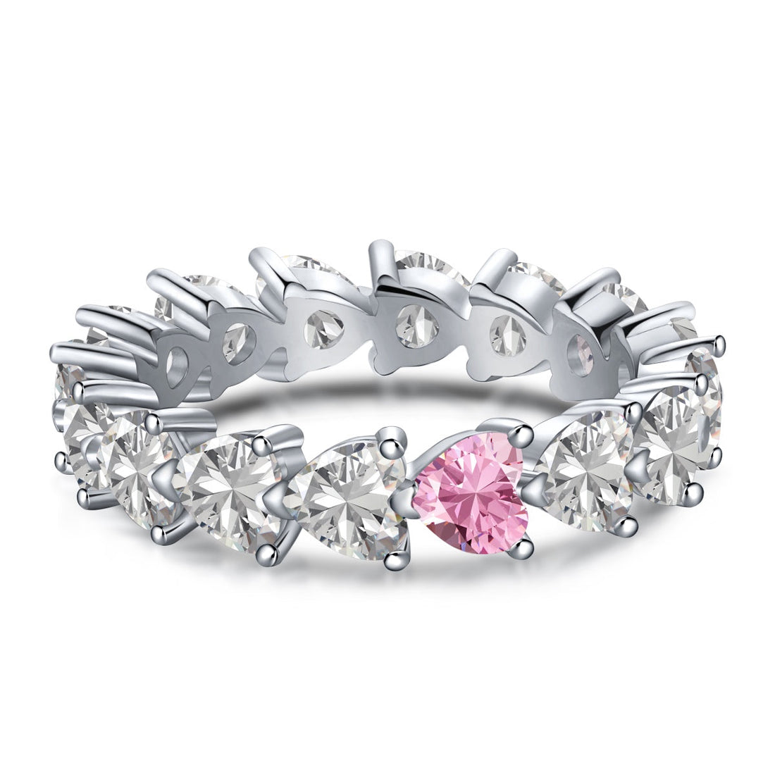 [Limara]0.25 Carat Radiant Romance Heart Cut Lover Ring