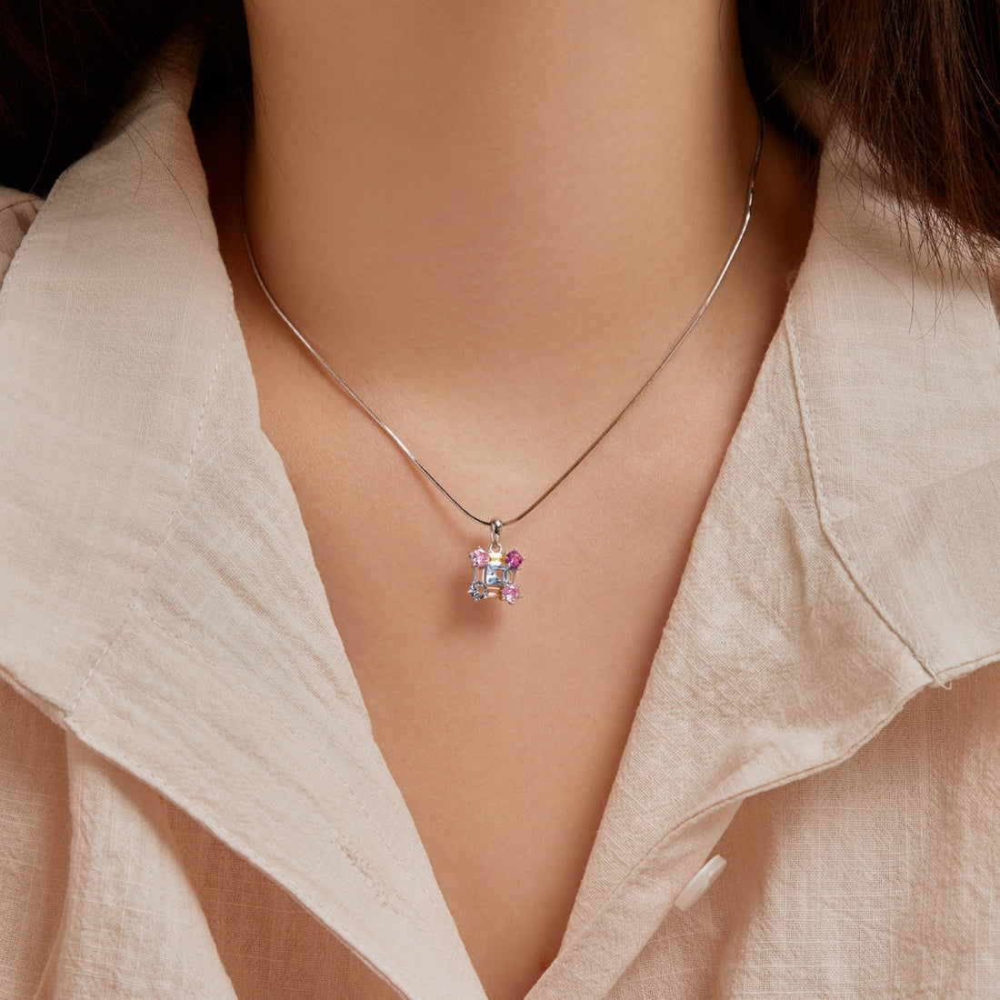 [Limara]Gorgeous Multi Colorful Necklace