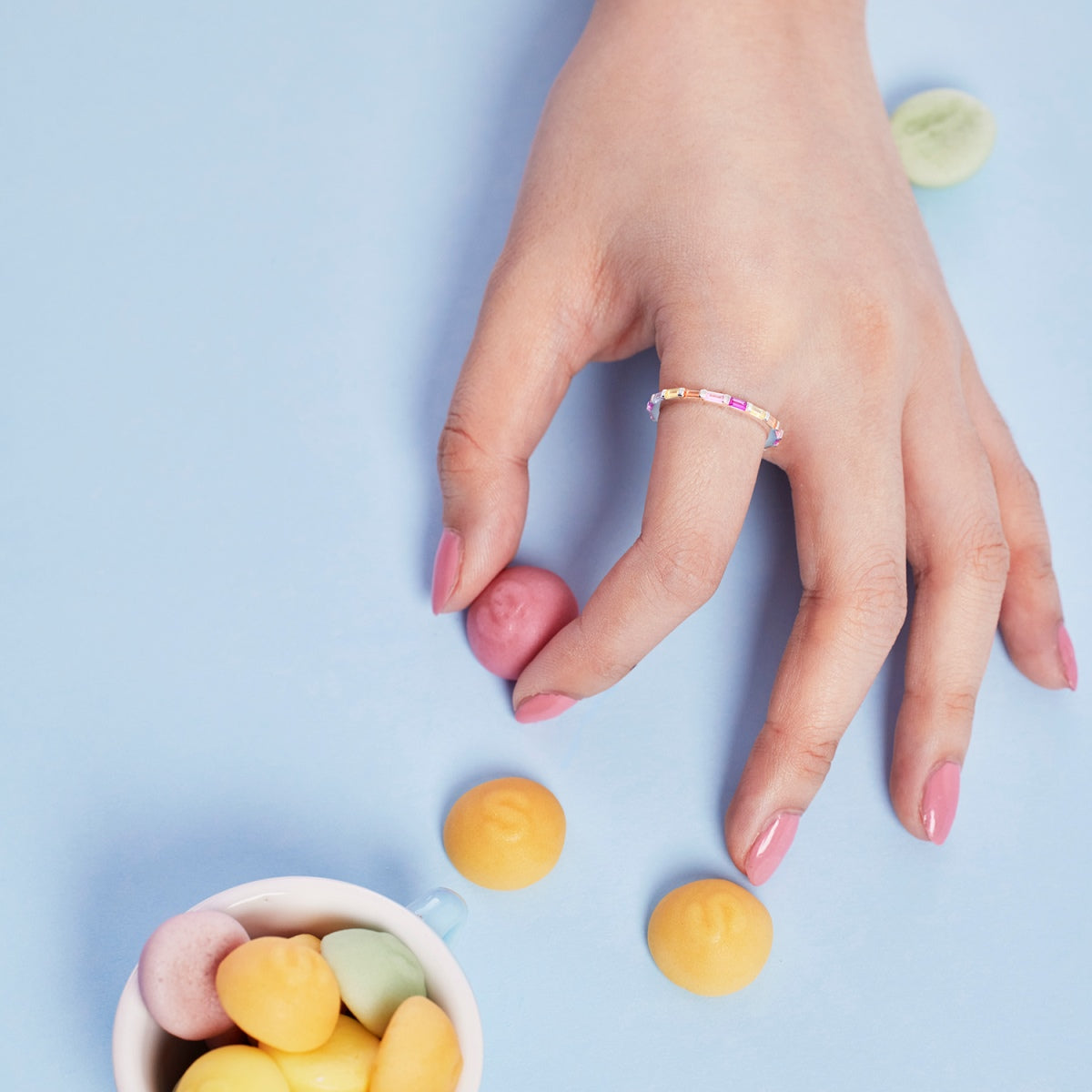 [Limara]Lively In Shades Elegant Radiant Cut Daily Ring