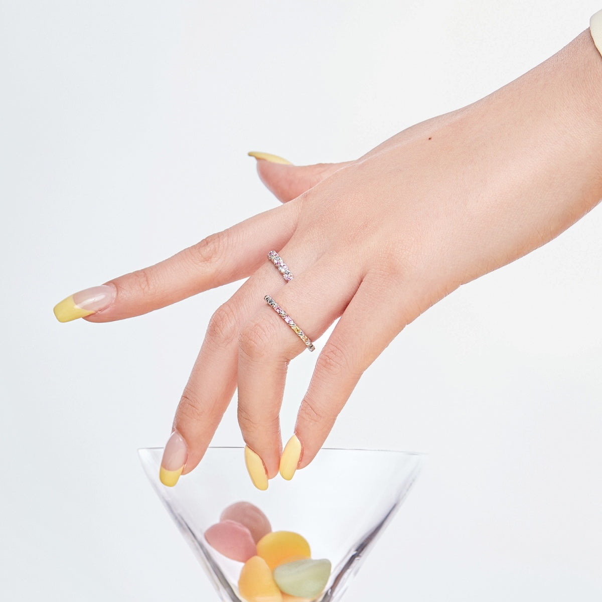 [Limara]Charming Colorful Round Cut Daily Ring