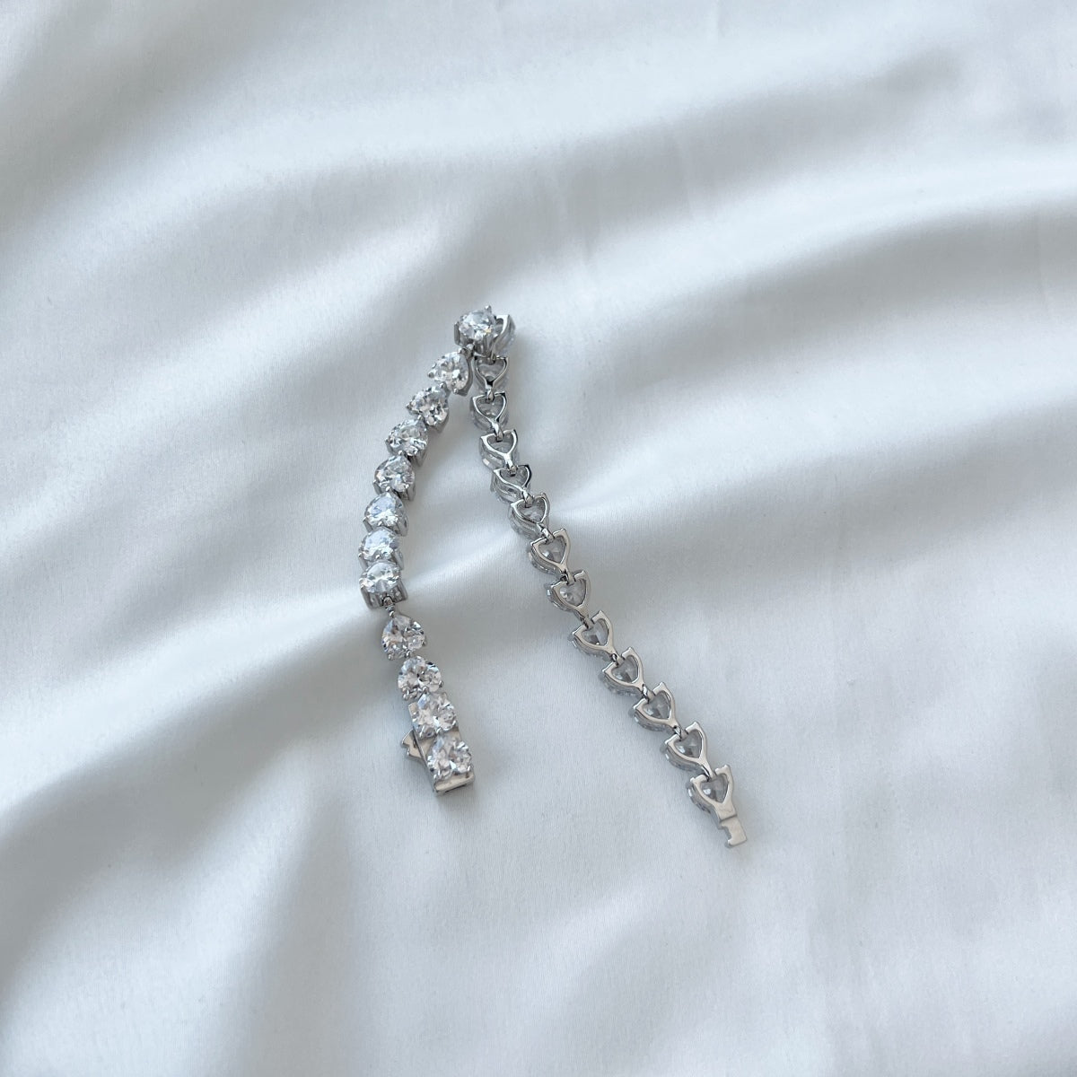[Limara]0.75 Carat Elegant Romantic Heart Shape Lover Bracelet