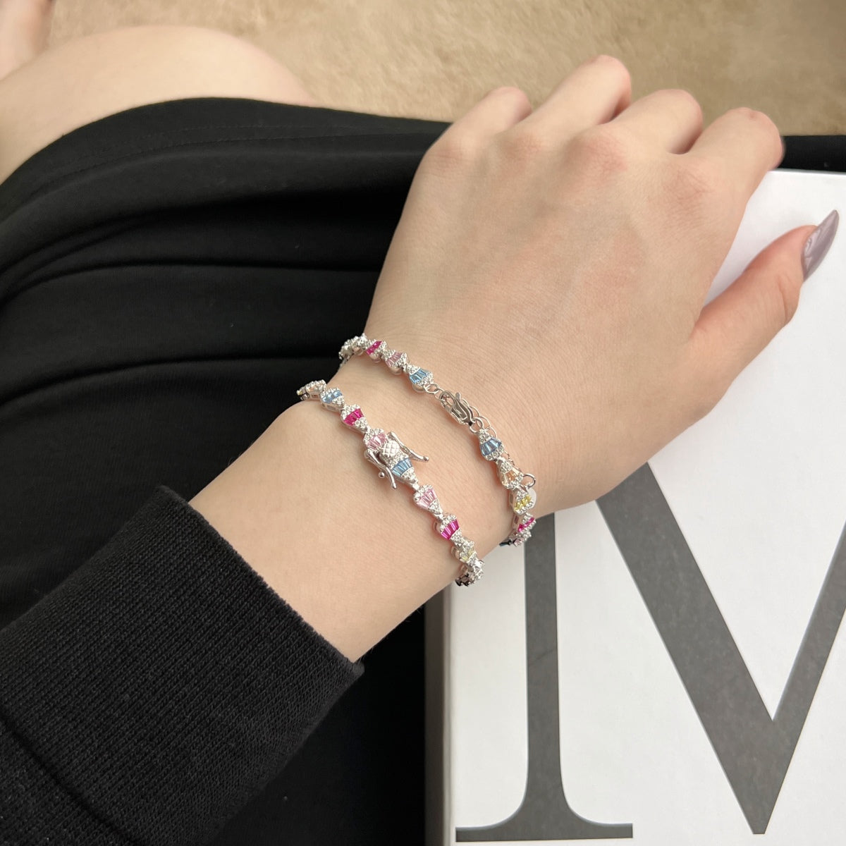 [Limara]Radiant Water Drop Shape Daily Bracelet